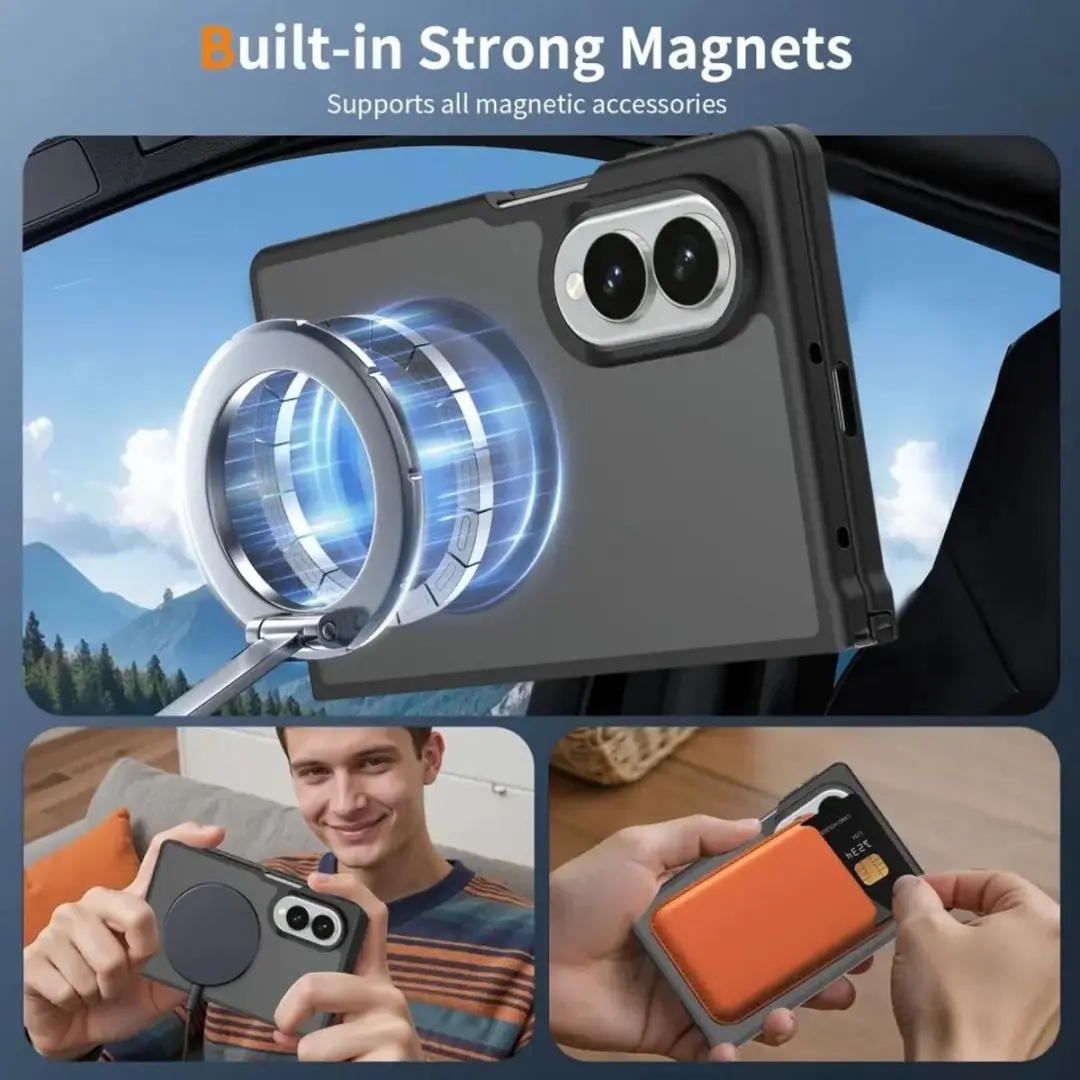 Selected Samsung Galaxy Z Fold8 Hybrid Back Cover - Zwart