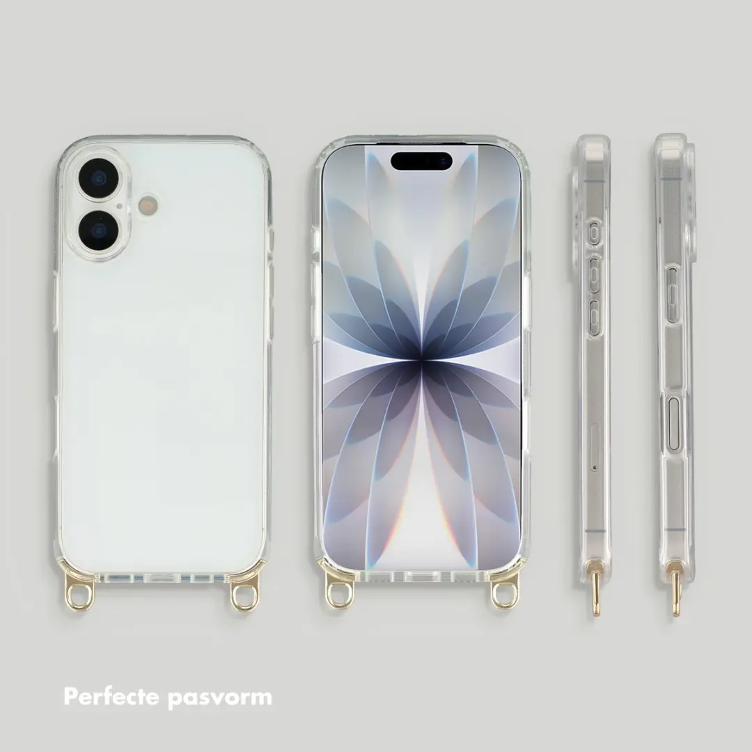Selencia Transparant Hoesje iPhone 17 - Zilver