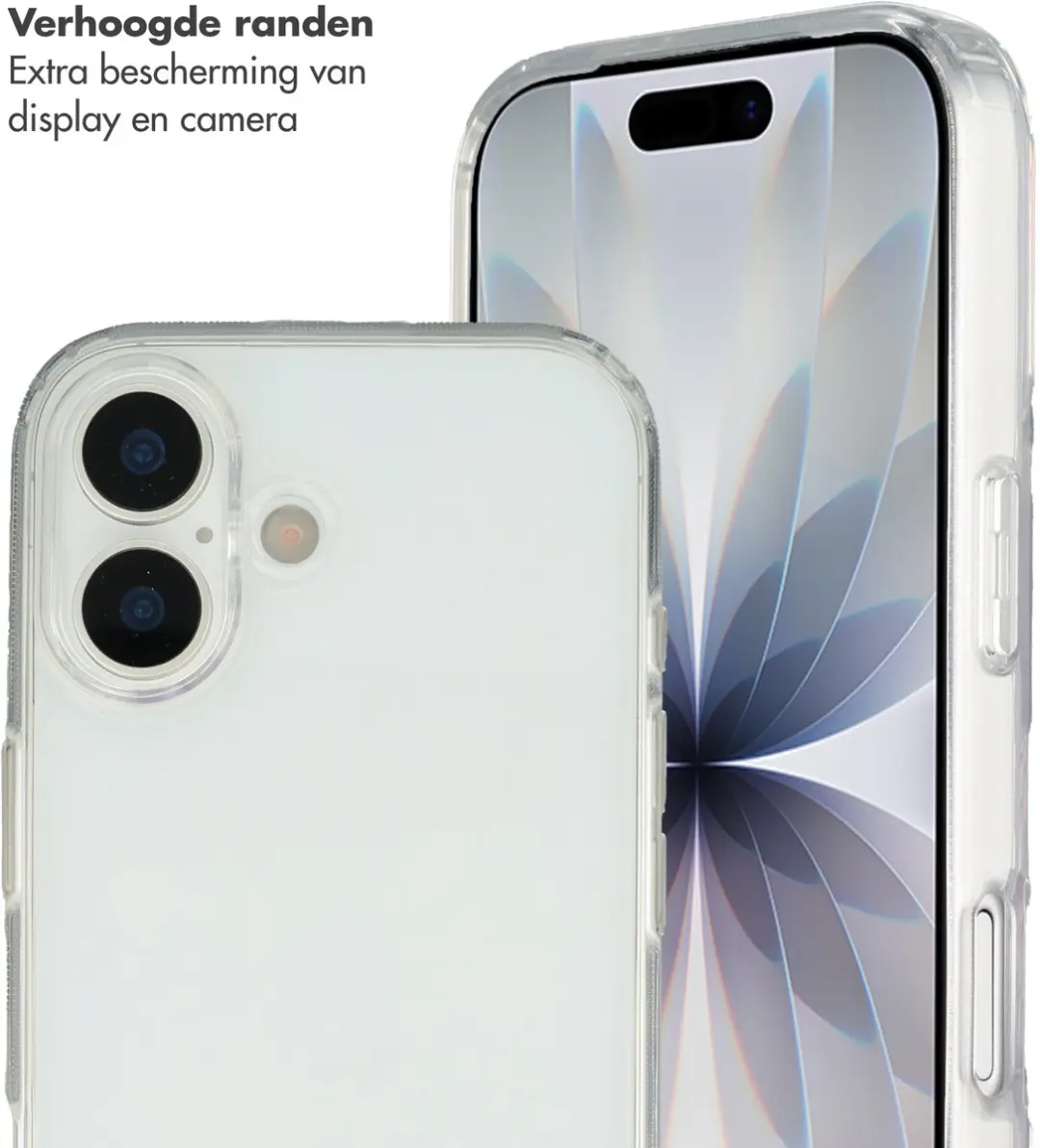 Selencia Transparant Hoesje iPhone 17 - Zilver