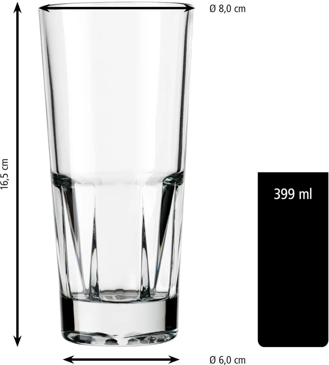 Libbey Gallery Drinkglazen 70523 - 12 Stuks - 399ml