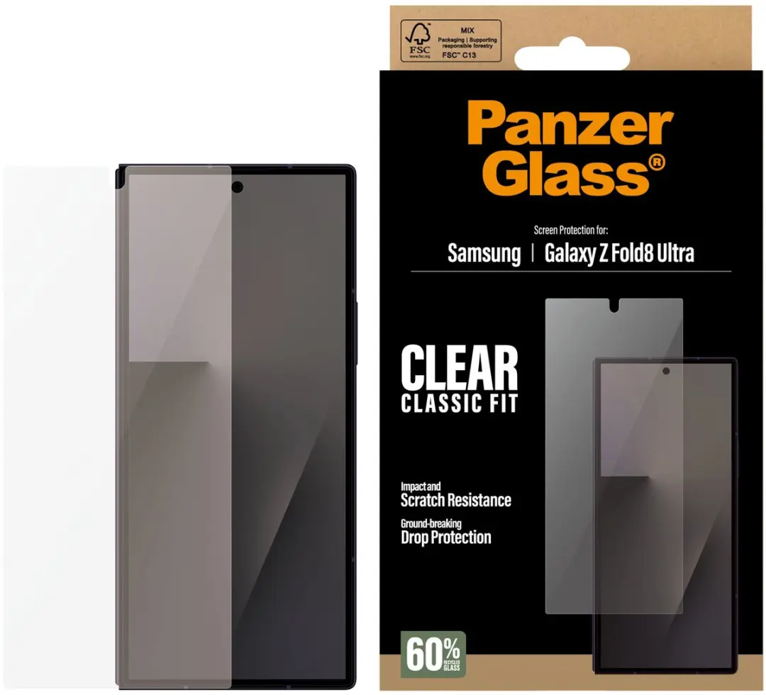 PanzerGlass Ultra-Wide Screenprotector Samsung Galaxy Z Fold8 Ultra - Antibacterieel - afbeelding 6 van 6
