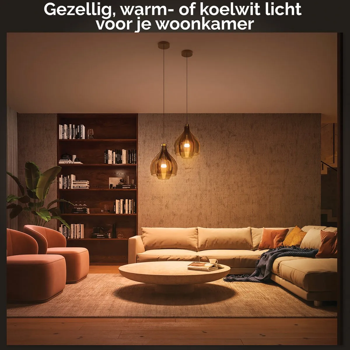 Philips Hue Standaardlamp E27 11W - 2-pack - 1100lm - Mat