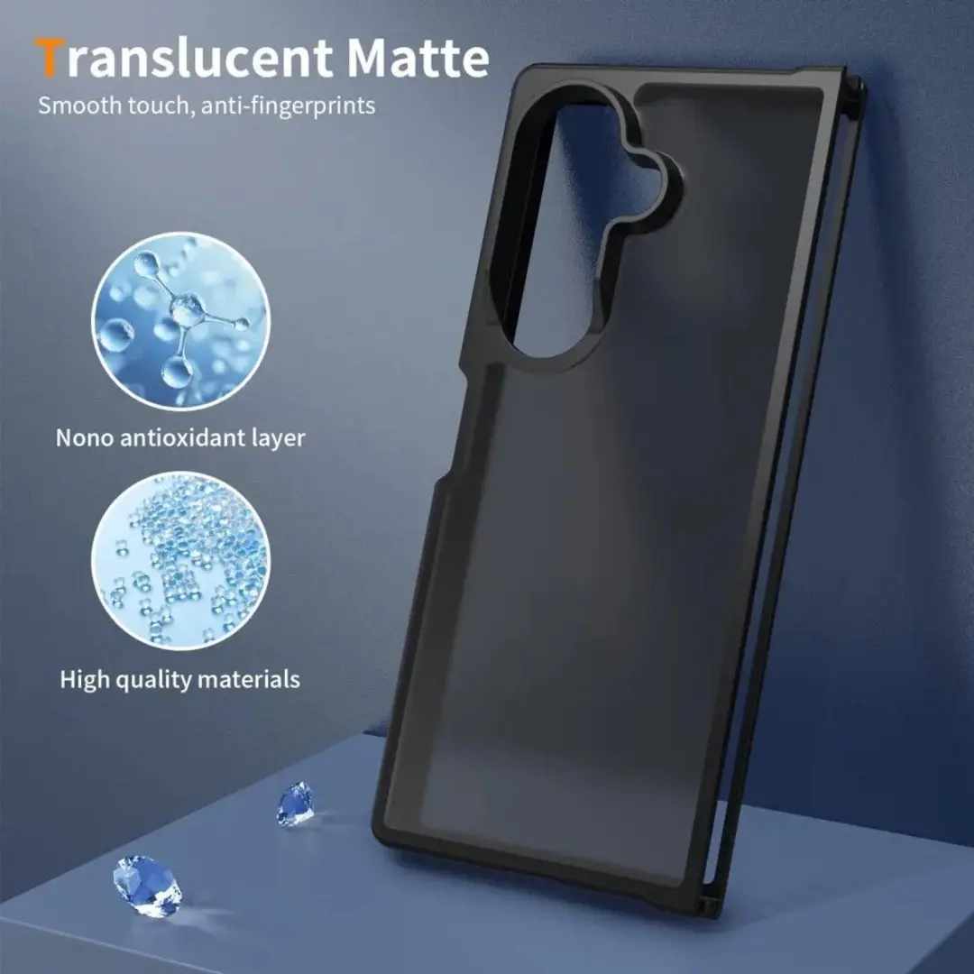 Selected Hoesje Samsung Galaxy Z Fold8 Ultra - Matte Back Cover Zwart