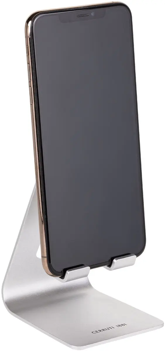 Nino Cerruti Telefoonstandaard Block - 76mm - Silver