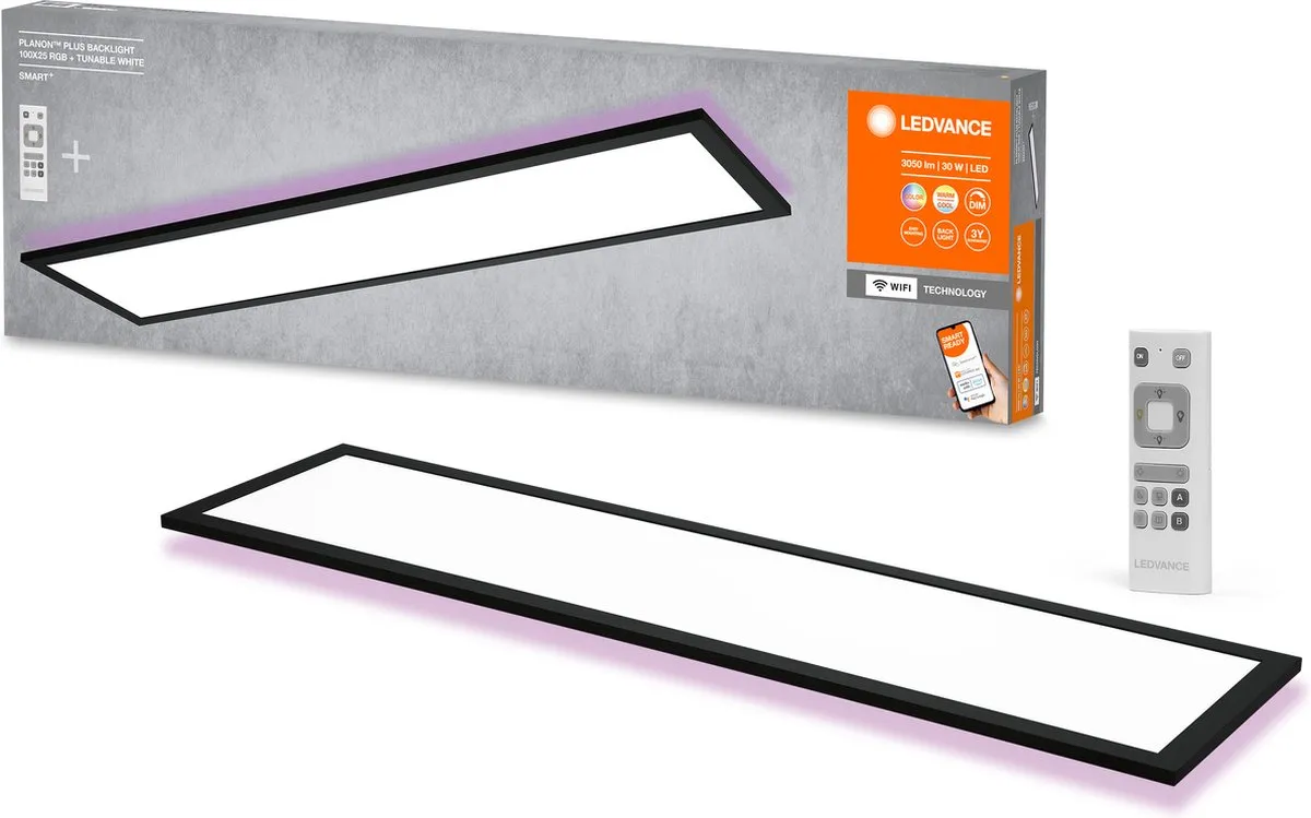 LEDVANCE Smart+ Planon Plus Backlight Plafondlamp - RGBW 3W