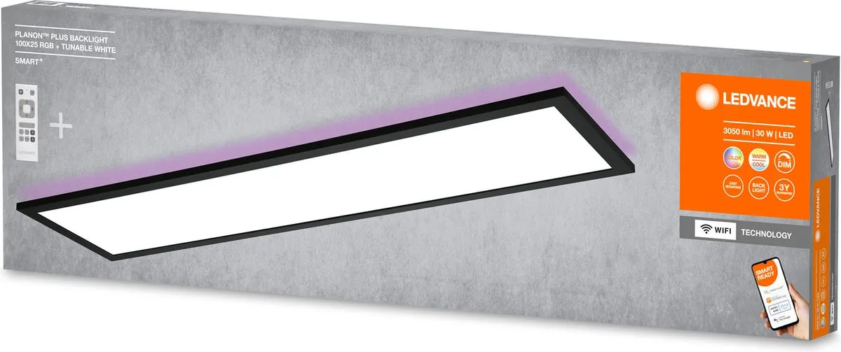 LEDVANCE Smart+ Planon Plus Backlight Plafondlamp - RGBW 3W
