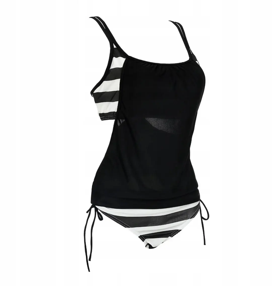Sapphire Tankini - Zwart - Comfortabele Pasvorm - afbeelding 6 van 6