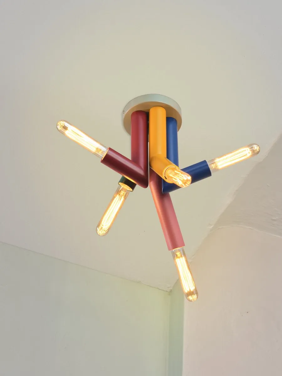 LEDVANCE Decor Straw Ceiling 5XE27 - Multicolor