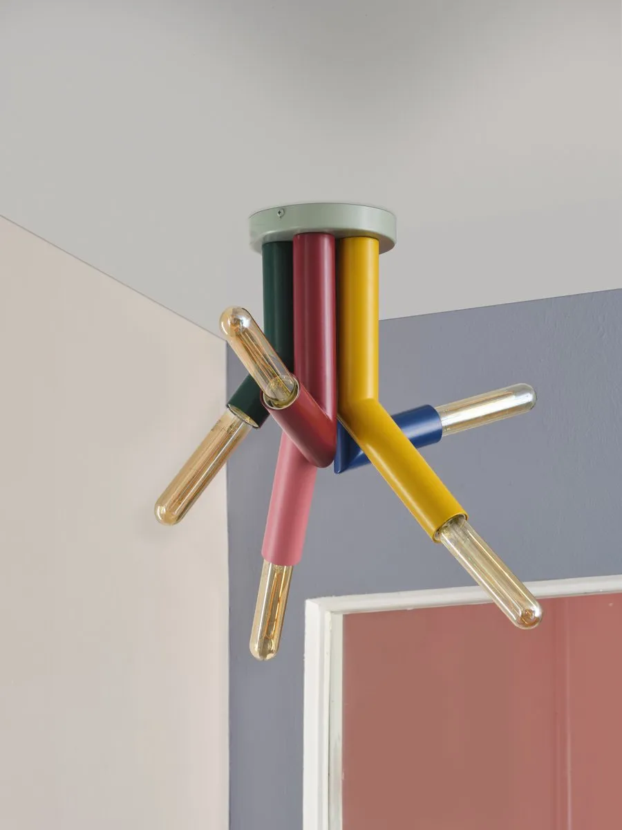 LEDVANCE Decor Straw Ceiling 5XE27 - Multicolor