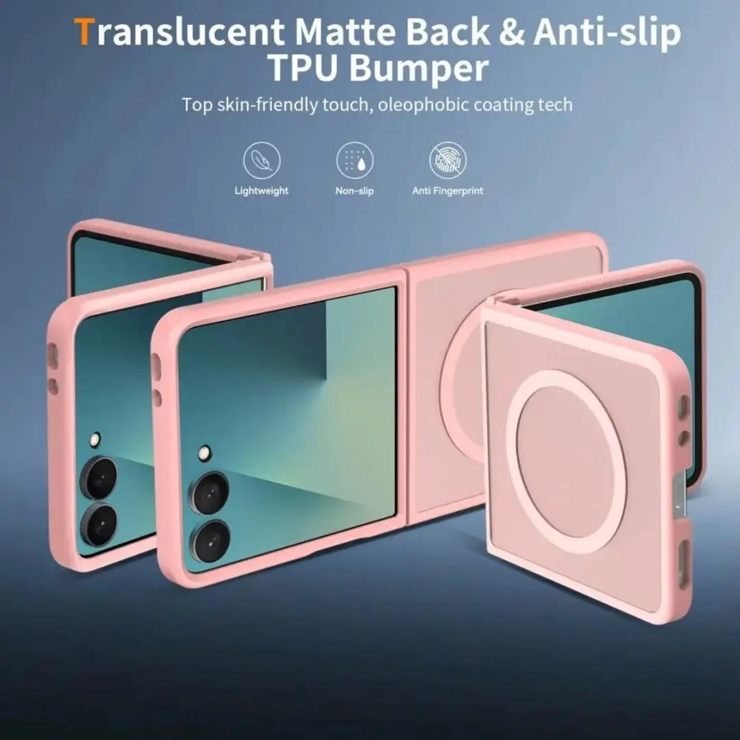 Selected by GSMpunt Samsung Galaxy Z Flip8 Hybrid Back Cover - Roze