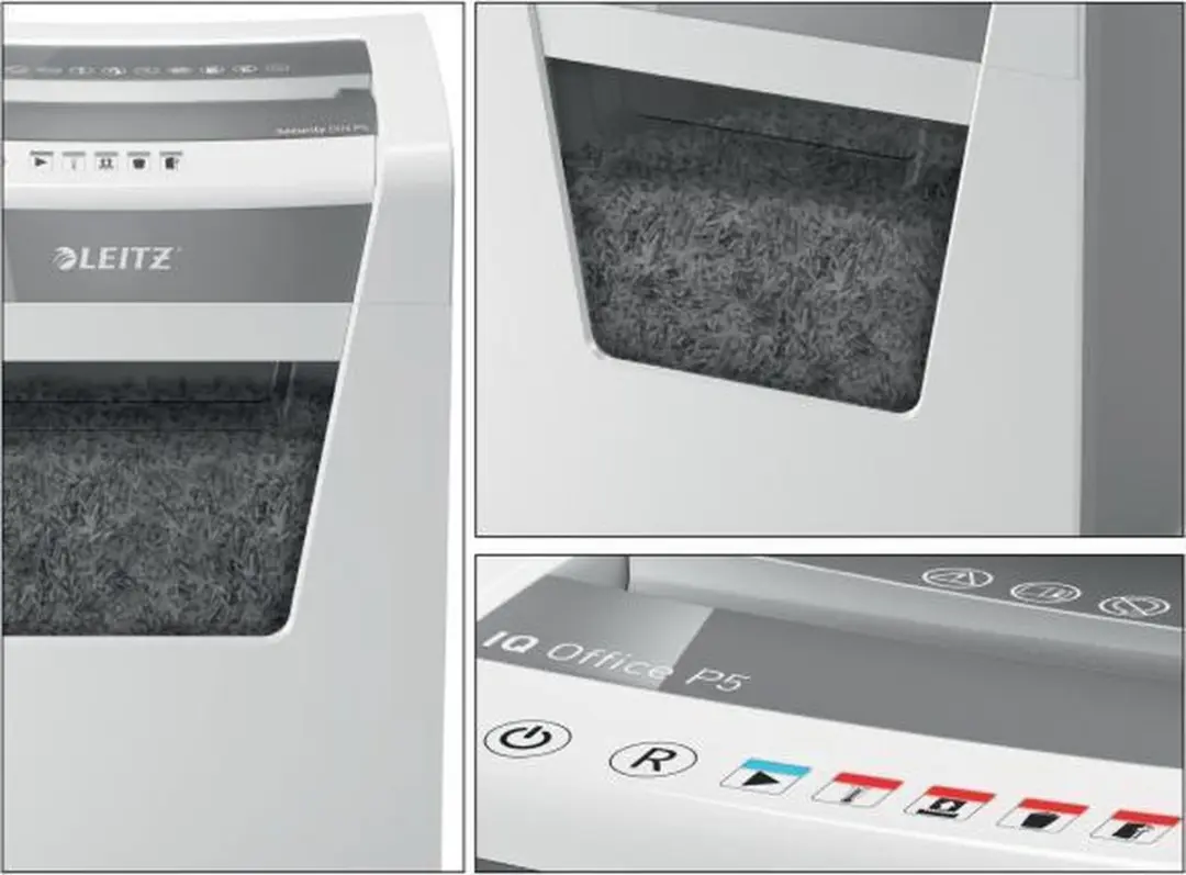 Leitz IQ Office P5 Papierversnipperaar 10 Vel A4 - 23L Wit