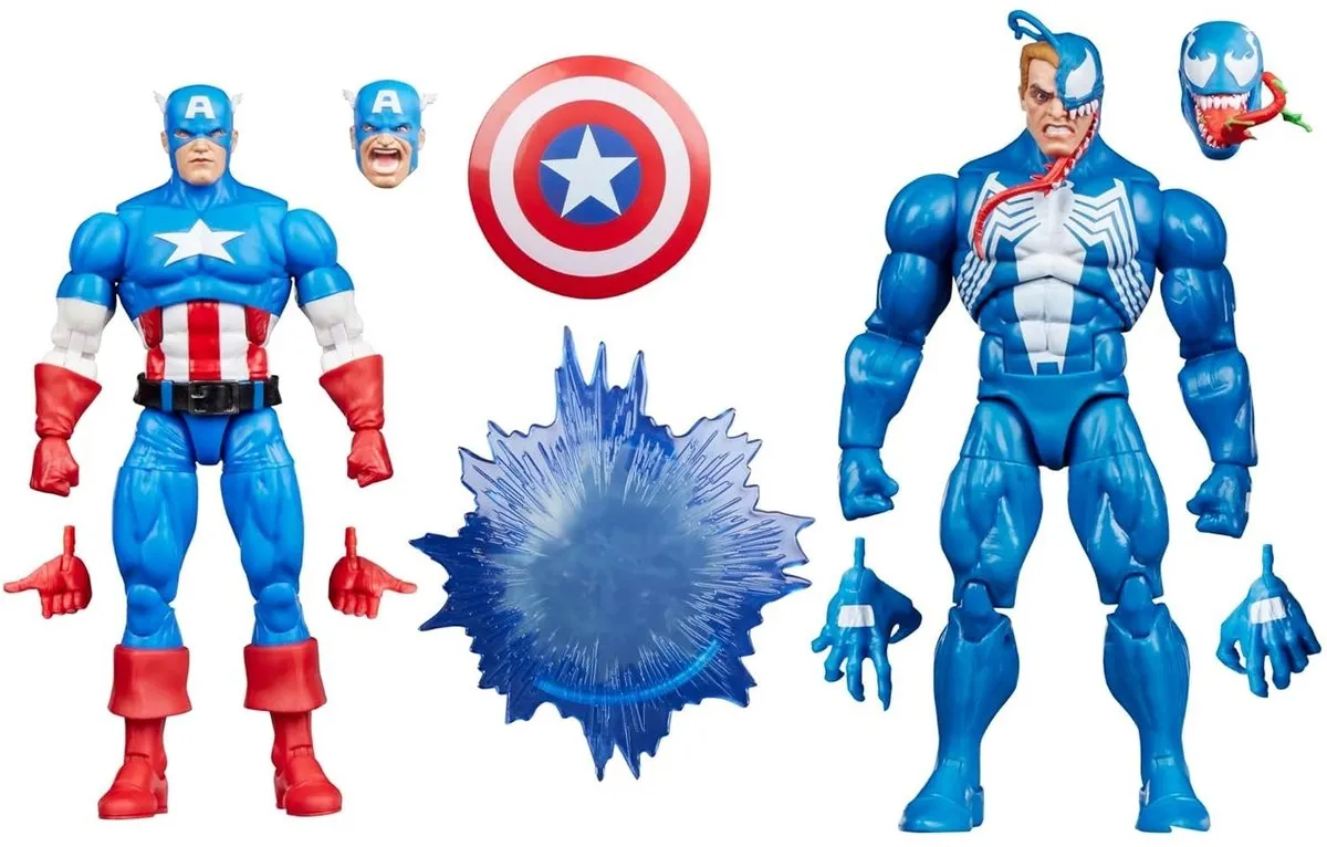 Hasbro Marvel Legends Gamerverse Captain America vs. Venom 2-Pack