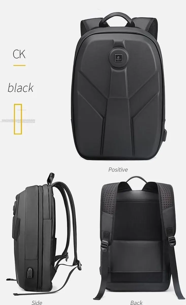 Arctic Hunter Elite Rugzak 25L - 15.6 inch - Zwart Diamond
