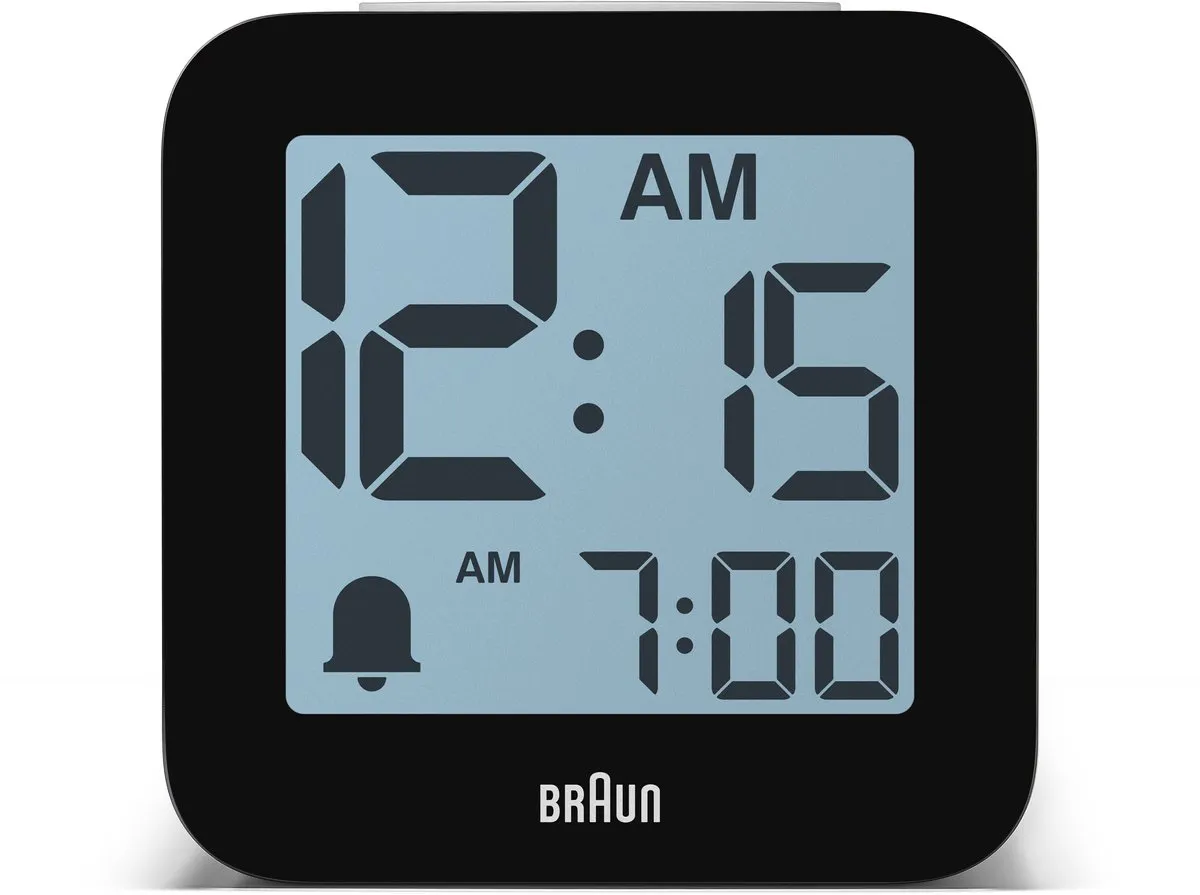 Braun BC25WP Digitale Wekker - Licht - LCD - Wit/Zwart - afbeelding 6 van 6
