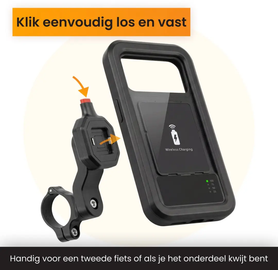 R2B Telefoonhouder Noordwijk Bevestigingsonderdeel - Universeel