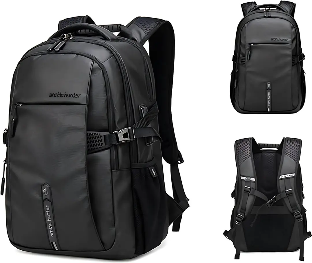 Arctic Hunter Rugzak 30L - Waterafstotend - Zwart