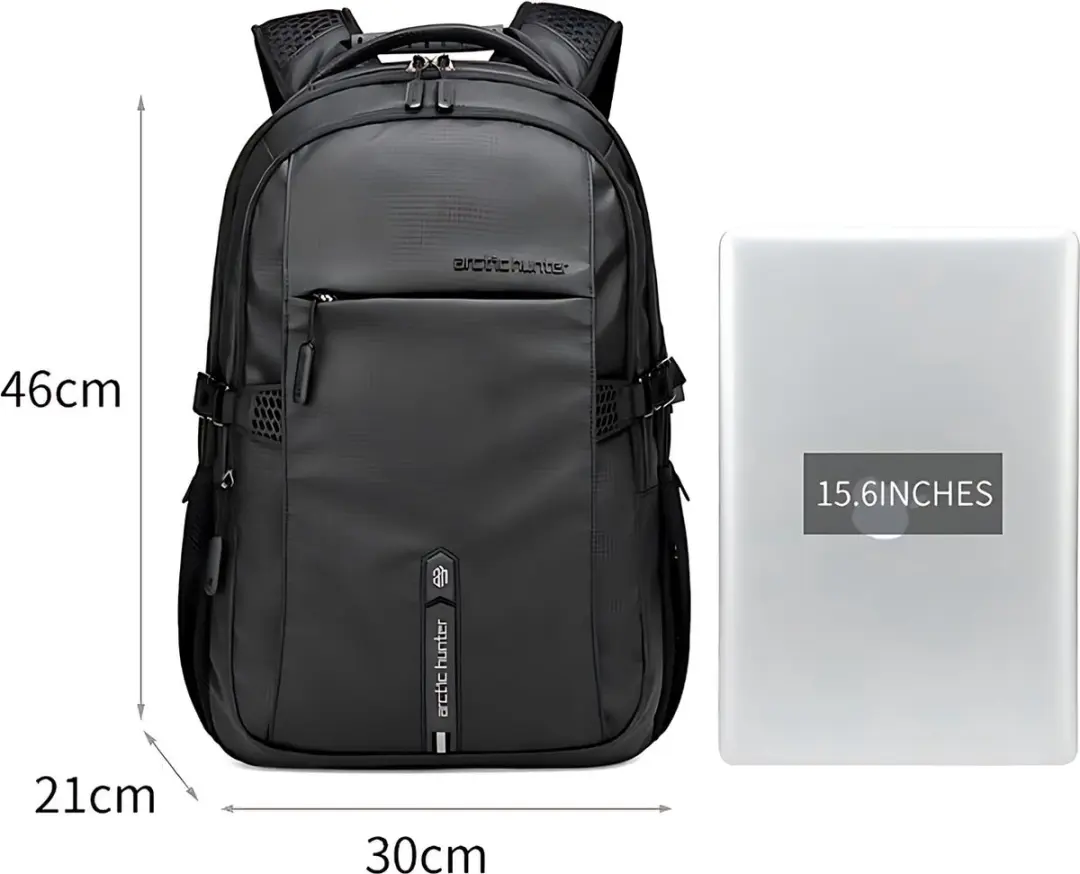 Arctic Hunter Rugzak 30L - Waterafstotend - Zwart