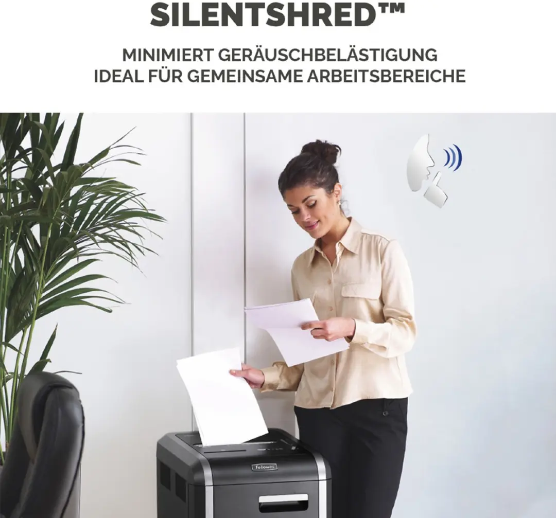 Fellowes 225Ci Papierversnipperaar - 22 Vel - A4 - 60L - afbeelding 6 van 6