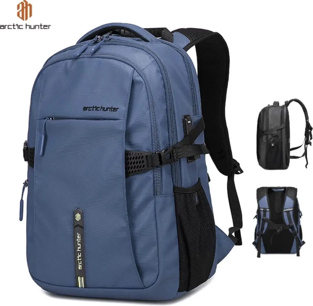 Arctic Hunter Rugzak 15.6 Inch - Blauw 37L