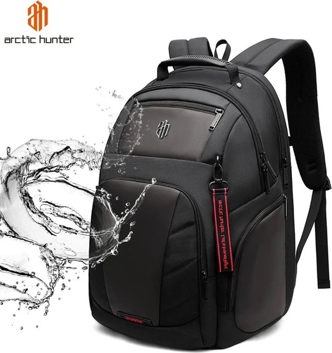 Arctic Hunter Rugtas Laptoprugzak 15.6 inch - 26L - Zwart