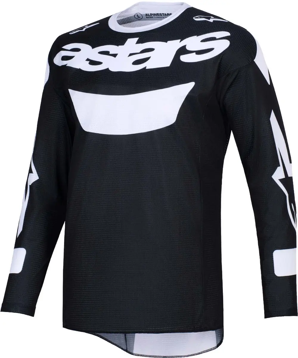 Alpinestars Racer Air Riway Motorcross Trui - Zwart/Wit L - afbeelding 3 van 6