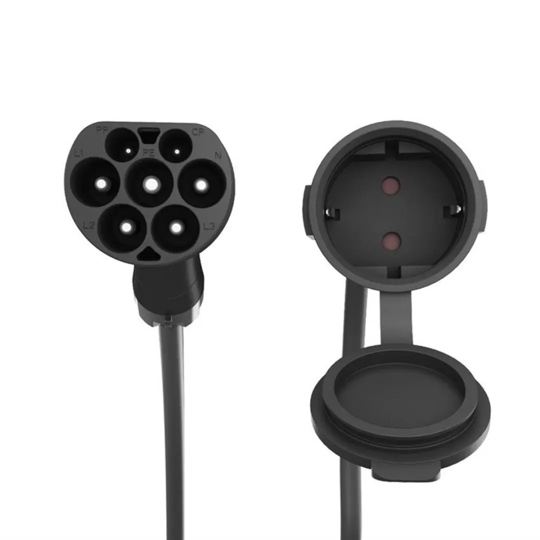 Energenie Type 2 naar Schuko Laadadapterkabel 50cm - 16A