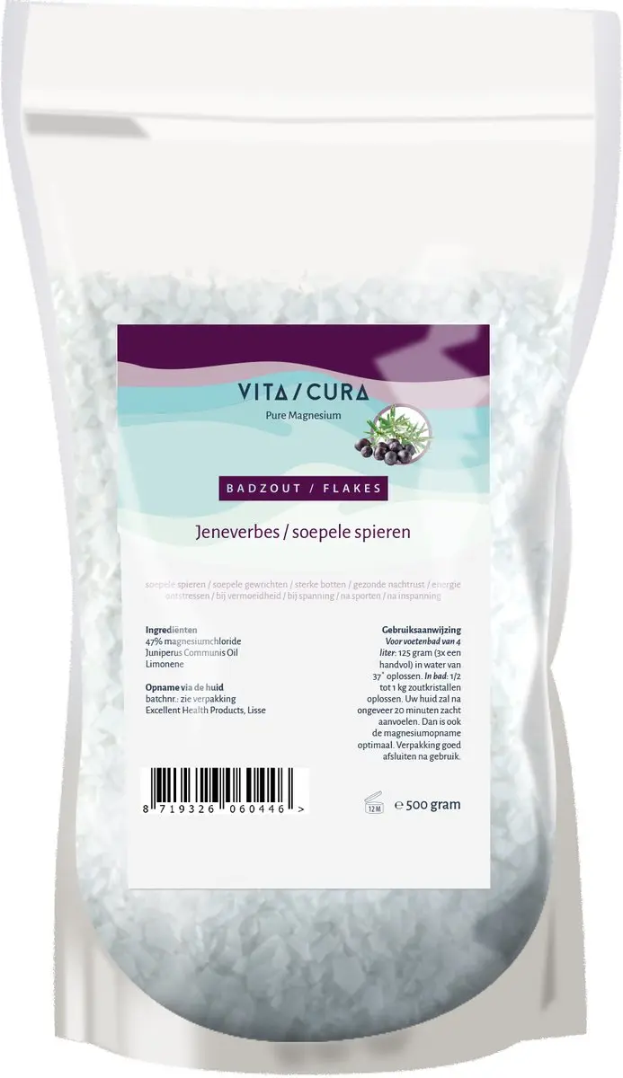 Vita Cura Badzout Magnesium Jeneverbes 500g