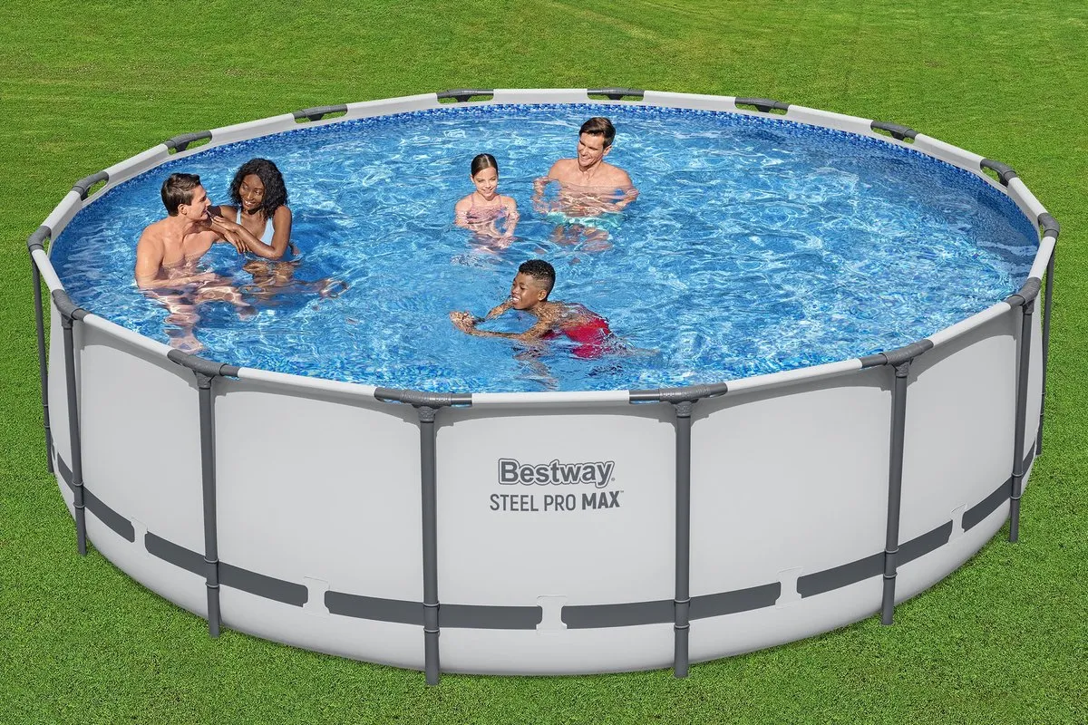 Bestway Steel Pro MAX 6942138983401 Opzetzwembad - 488x122cm - Grijs