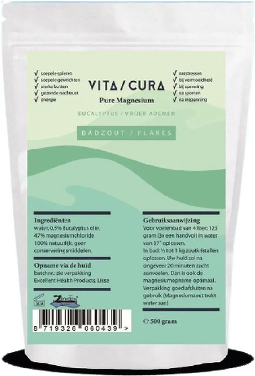 Vita Cura Badzout Magnesium Eucalyptus 500g
