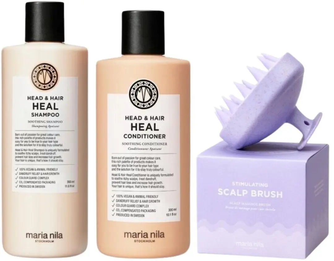 Maria Nila Head & Hair Heal Scalp Brush Set 650ml