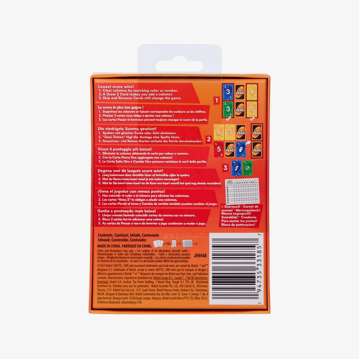 Mattel Games UNO Zero Kaartspel