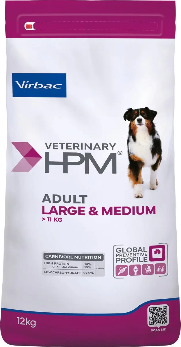 Virbac HPM Adult Dog Large & Medium 12kg
