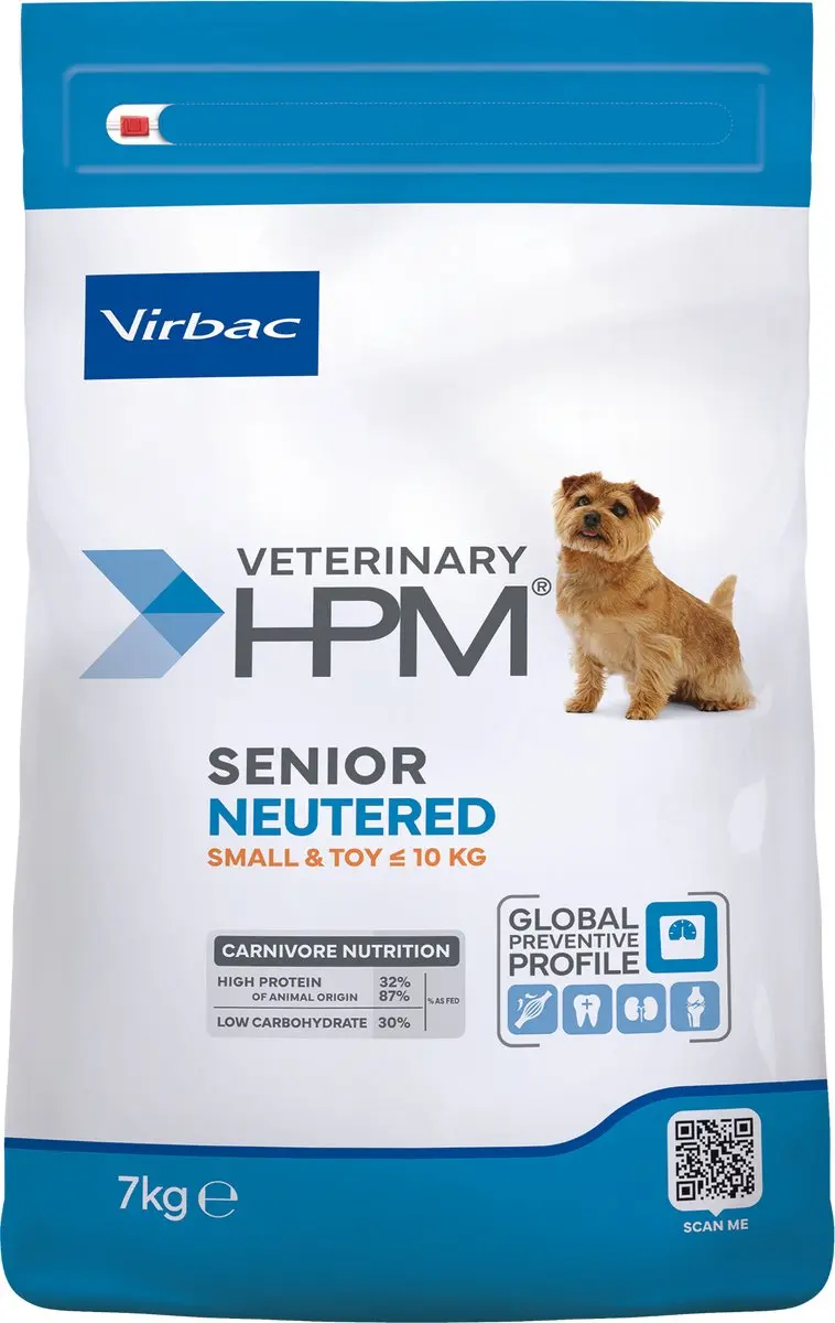 Virbac HPM Senior Neutered Small & Toy Hondenvoer 7kg