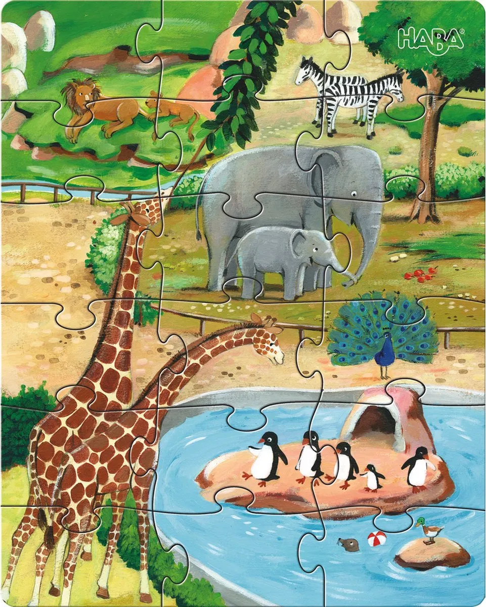 Haba Peuterpuzzels Dieren 12 Stuks - Multicolor - afbeelding 6 van 6