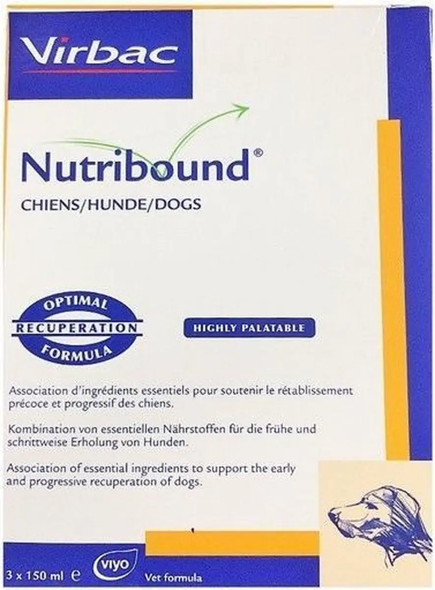Virbac Nutribound Herstelvoeding Hond 450ml