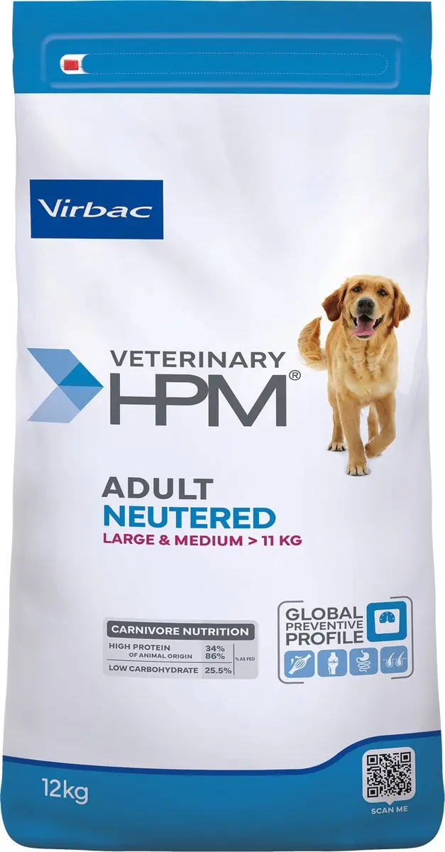 Virbac Veterinary HPM Adult Gesteriliseerd Hondenvoer 12kg