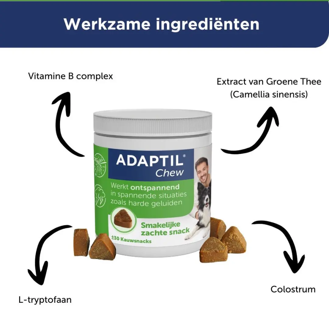 Adaptil Chew Kauwtabletten Honden - 30 Stuks - afbeelding 6 van 6