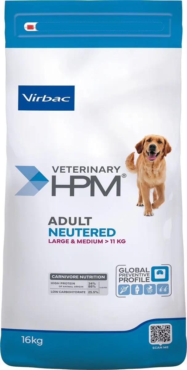 Virbac Veterinary HPM Gesteriliseerde Hondenvoer 16kg