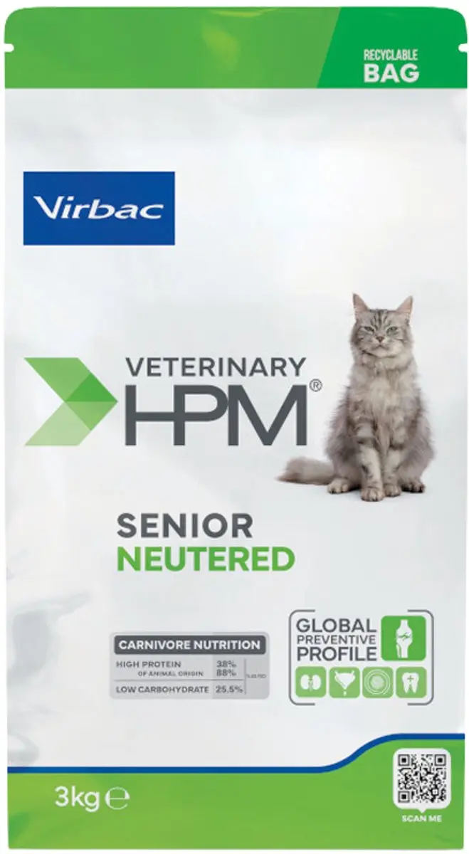 Virbac HPM Senior Neutered Cat - 1.5kg