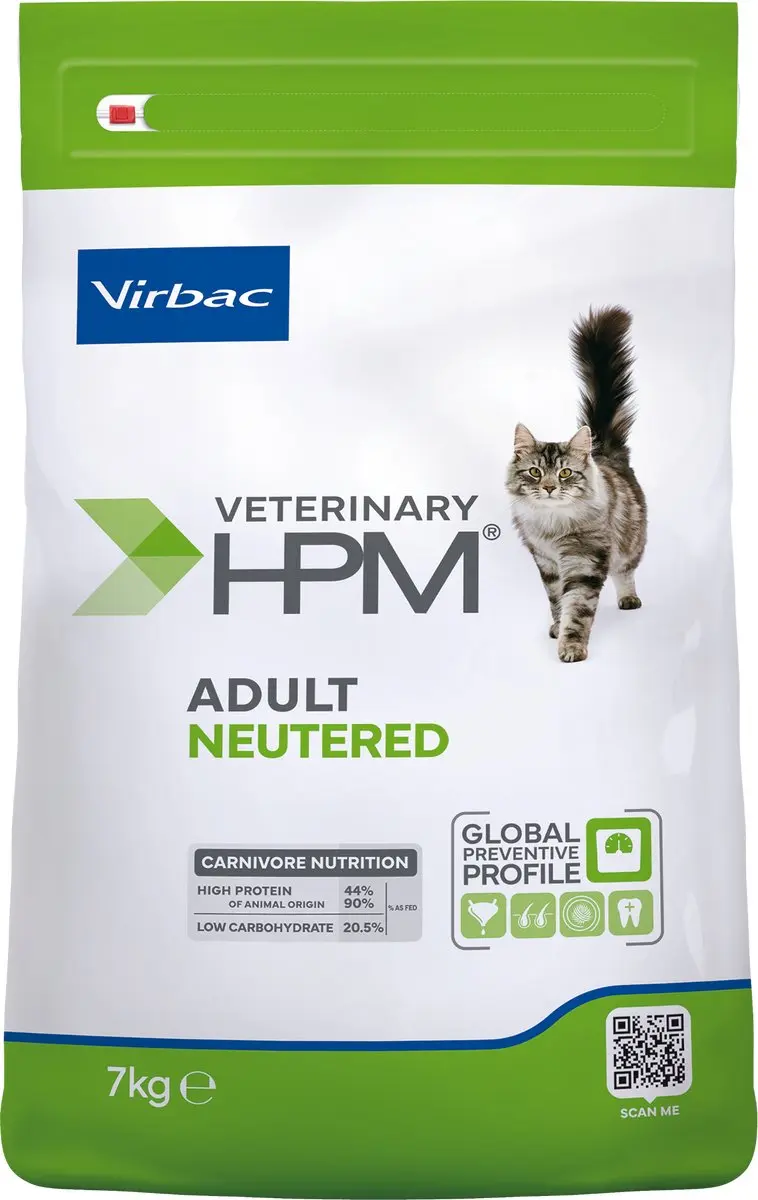 Virbac HPM Adult Gecastreerde Kat 7kg