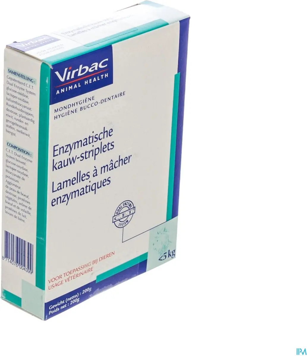 Virbac C.E.T. Kauwstriplets Hond tot 5 kg - 200g
