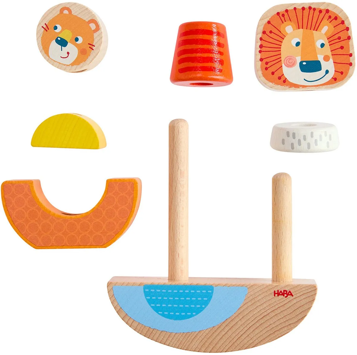 Haba Leeuw Opsteekspel - 6 Stuks - Multicolor - afbeelding 6 van 6