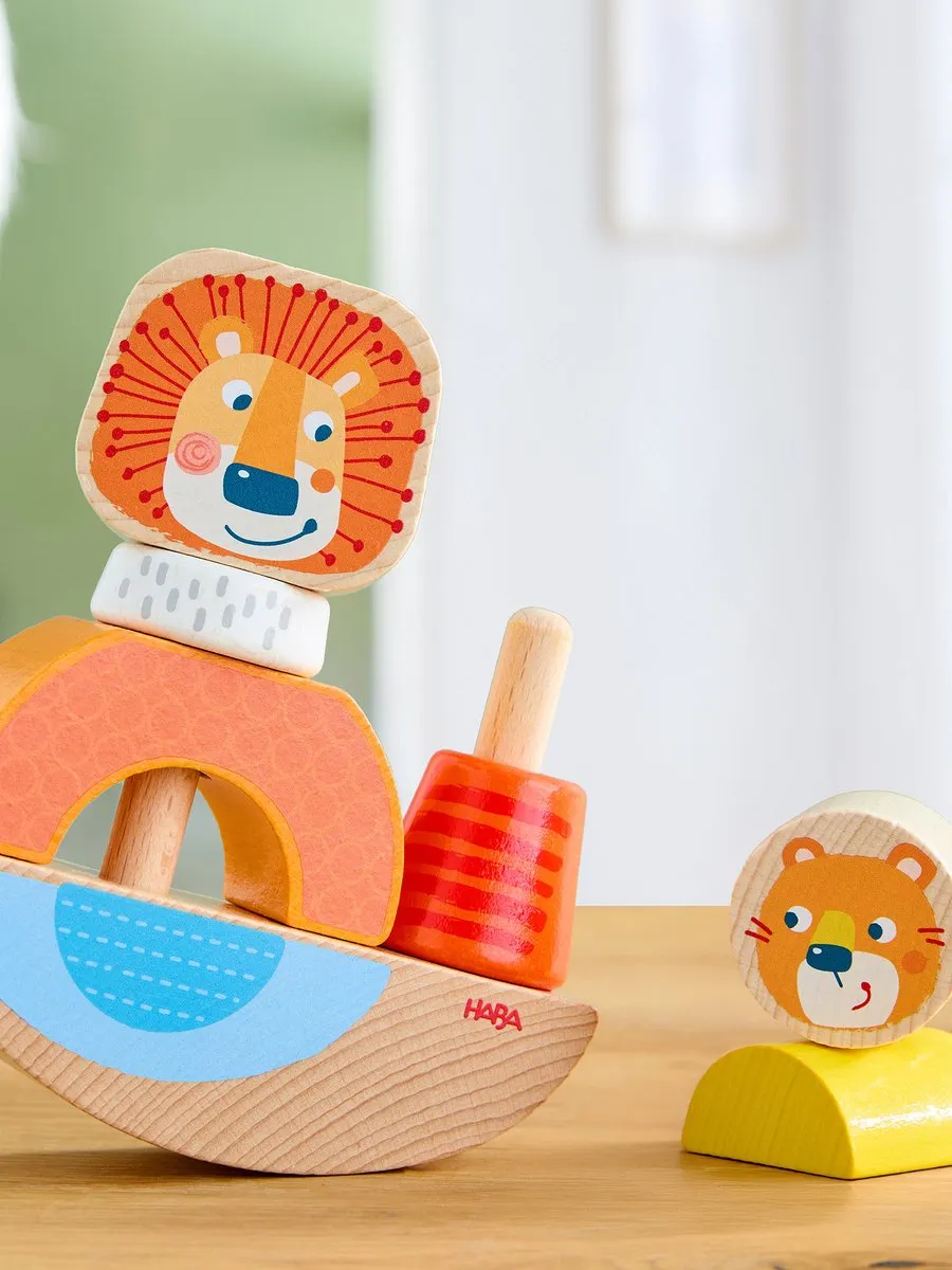 Haba Leeuw Opsteekspel - 6 Stuks - Multicolor