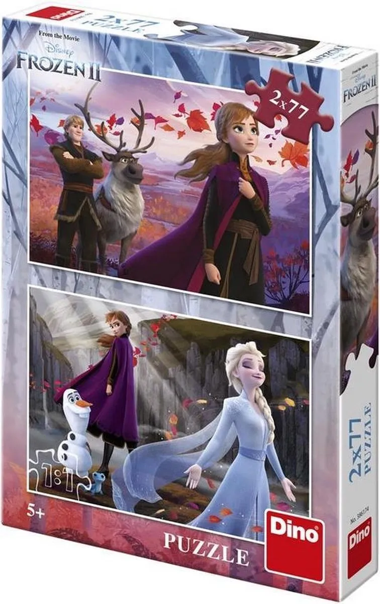 Disney Frozen 2 2-in-1 Puzzel - 154 Stuks Multicolor