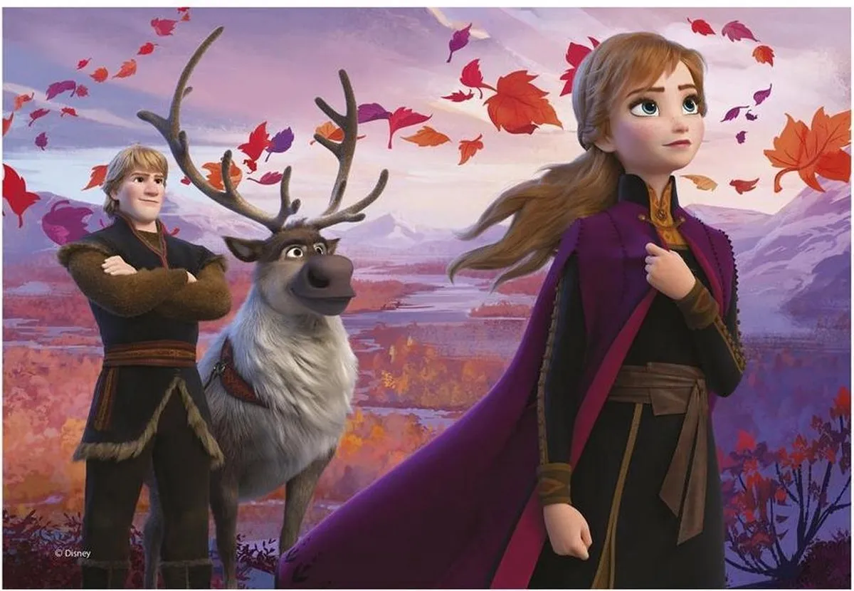 Disney Frozen 2 2-in-1 Puzzel - 154 Stuks Multicolor