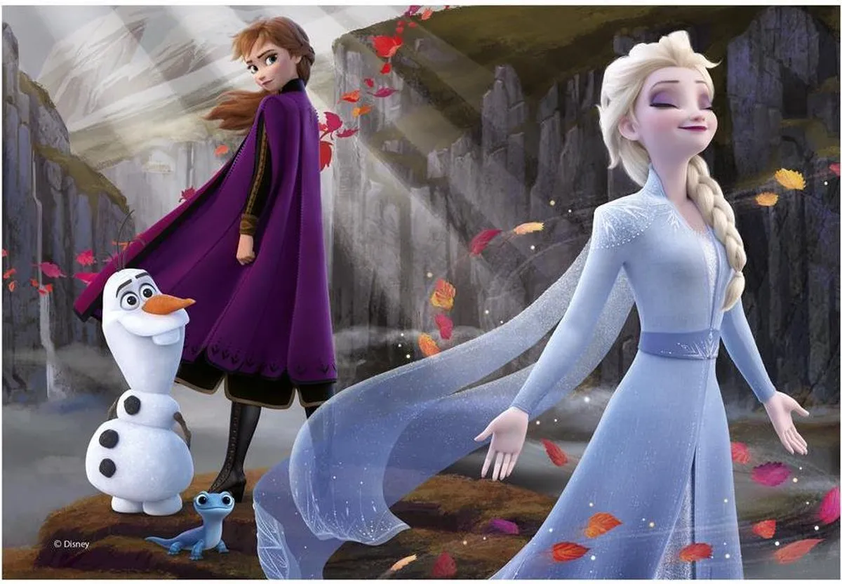 Disney Frozen 2 2-in-1 Puzzel - 154 Stuks Multicolor