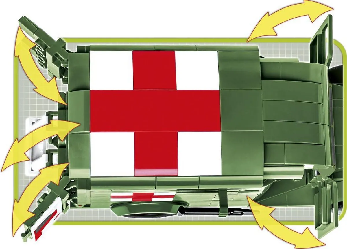 Cobi Dodge WC-54 Ambulance Bouwset 294-delig