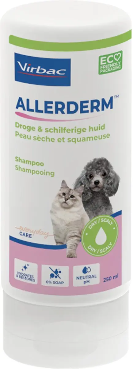 Virbac Allerderm Shampoo Droge Huid 250ml