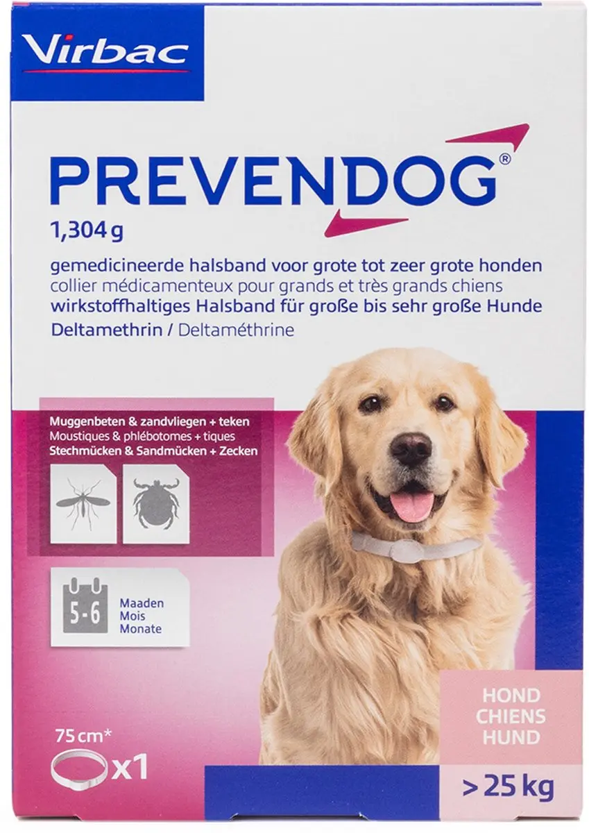 Virbac Prevendog Halsband L - 75 cm