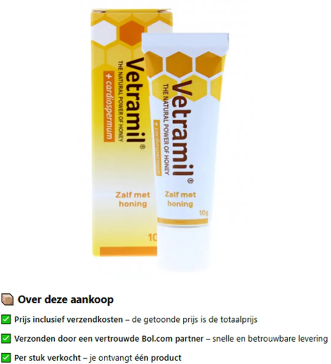 Vetramil Honingzalf 10g